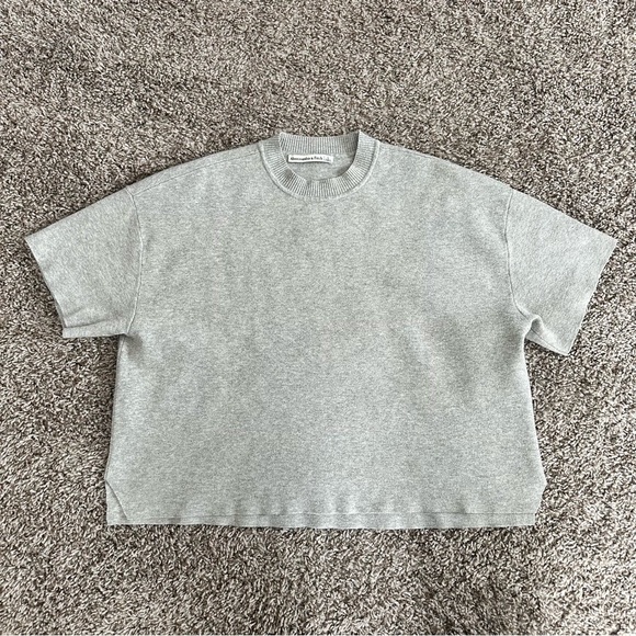 Abercrombie & Fitch Tops - A&F Gray Short Sleeve Sweater